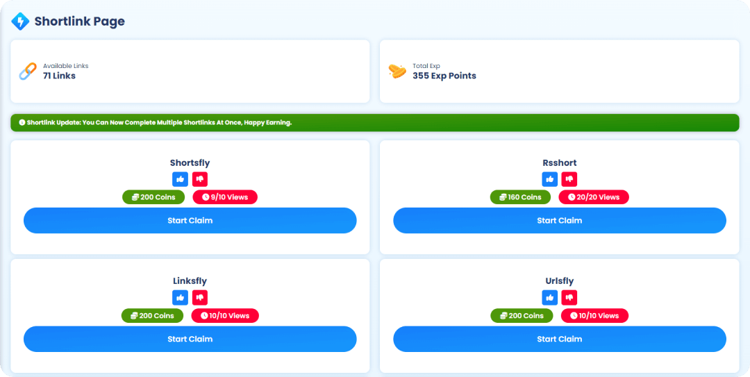 MegaClaimer - Shortlink Page