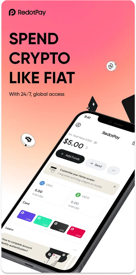 RedotPay Review - Application Main View