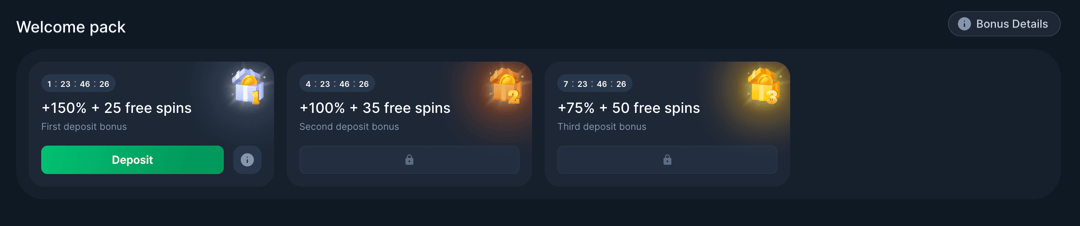 Coins Game - Welcome Bonuses