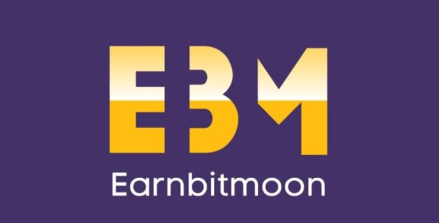 Earnbitmoon Logo - Best Crypto Earning Site 2026