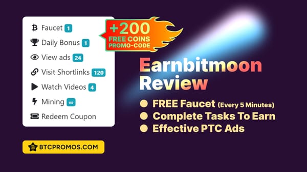 🌕 Earnbitmoon Review and Tutorial 🎁 +200 Coins Promo Code 🎟️